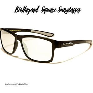 Square Black Frame Sunglasses Smoke Lens